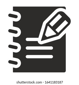 Blog diary icon vector. Blog logo symbol.