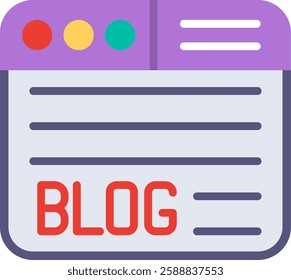 Blog Flat Illustration Vector Design