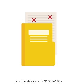 Blog folder edit icon. Flat illustration of blog folder edit vector icon isolated on white background