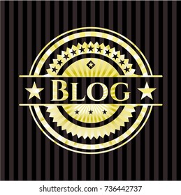Blog golden emblem