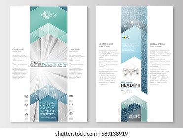 Blog graphic business templates. Page website design template, easy editable, abstract flat layout. Abstract blue or gray business pattern with lines, modern stylish vector texture