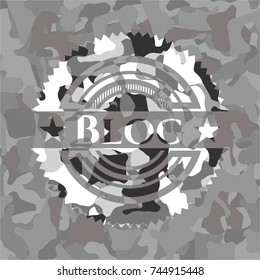 Blog grey camouflage emblem