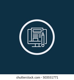 Blog Icon. blogging icon.forum icon. Vector illustration