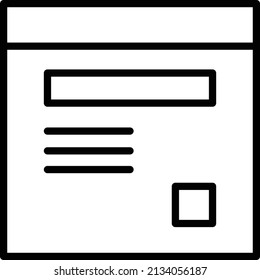 Blog Icon, Digital Marketing Sign And Symbol Isolated On White Background.