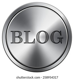 Blog icon. Internet button on white background. EPS10 Vector. 