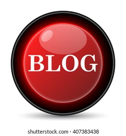 Blog icon. Internet button on white background. EPS10 vector