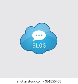 blog icon on white background