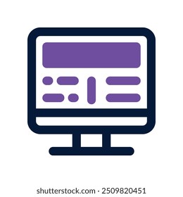 blog icon. vector dual tone icon for your website, mobile, presentation, and logo design.