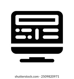 blog icon. vector glyph icon for your website, mobile, presentation, and logo design.
