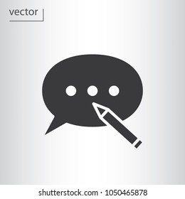 blog icon - vector illustration EPS 10, flat design icon