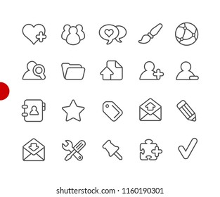 Blog Icons // Red Point Series - Vector line icons for your digital or print projects.