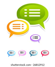 Blog icons set.