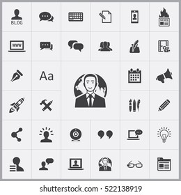 blog icons universal set for web and mobile