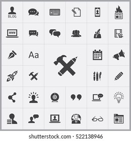 blog icons universal set for web and mobile