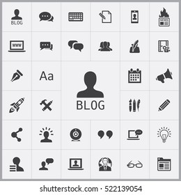 blog icons universal set for web and mobile