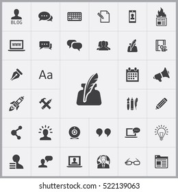blog icons universal set for web and mobile