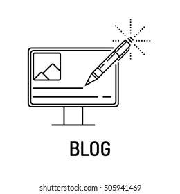 BLOG Line Icon