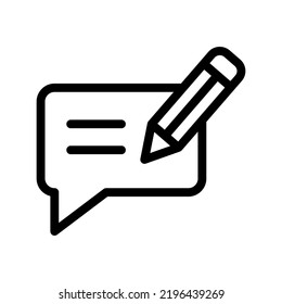 blog line icon illustration vector graphic 
