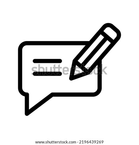 blog line icon illustration vector graphic 
