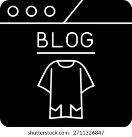 Blog Line Vektor Icon Design
