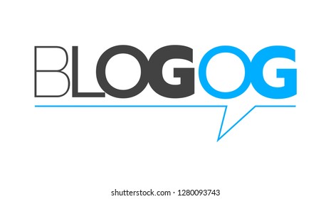 Blog logo vector