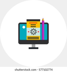 Blog Management Concept Icon