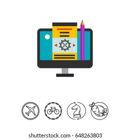 Blog Management Concept Icon
