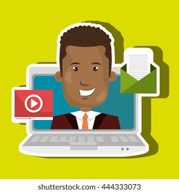 blog management design, vector illustration eps10 graphic 