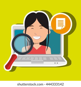 blog management design, vector illustration eps10 graphic 