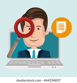 blog management design, vector illustration eps10 graphic 