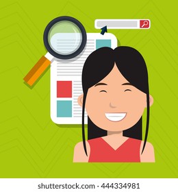 blog management design, vector illustration eps10 graphic 