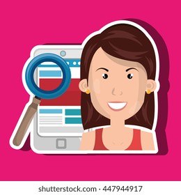 blog management design, vector illustration eps10 graphic 