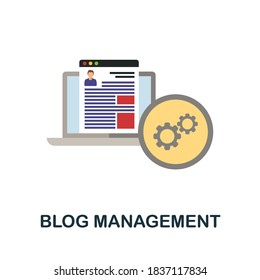 Blog Management icon. Simple element from business growth collection. Creative Blog Management icon for web design, templates, infographics and more