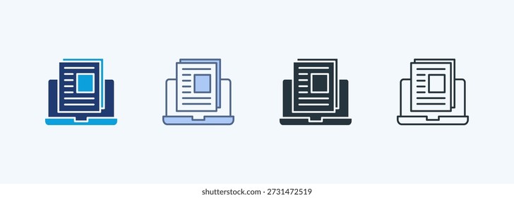 Blog Multiple Style Icon Collection