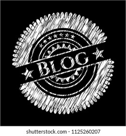 Blog on chalkboard