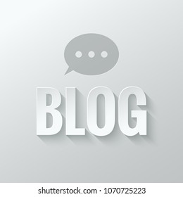 Blog paper concept background