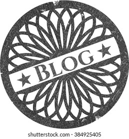 Blog pencil strokes emblem
