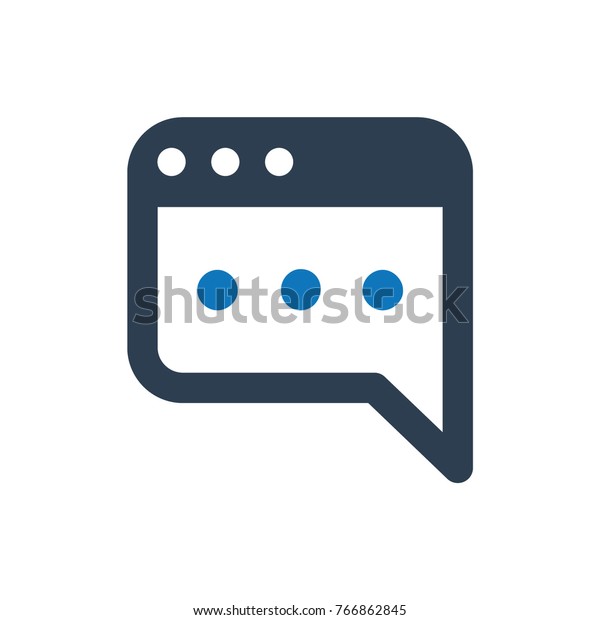 Blog Post Icon Stock Vector (Royalty Free) 766862845