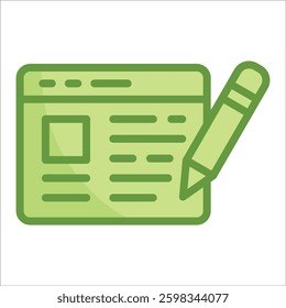 Blog Post Icon Element For Design