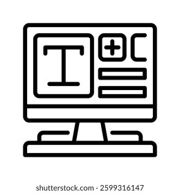 Blog Post line icon. linear style sign for mobile concept and web design. Outline vector icon. Symbol, logo illustration. Vector graphic