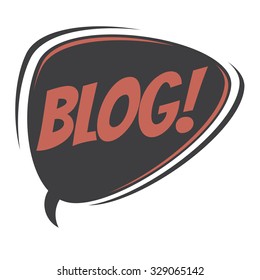 blog retro speech bubble