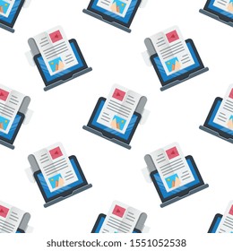Blog seamless pattern design, Repeat textile design. Fabric print.