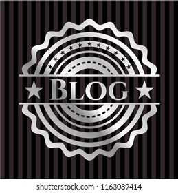 Blog silver badge or emblem
