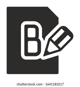 Blog site icon vector. Blog logo symbol.