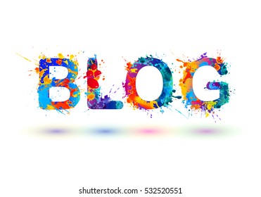 Blog. Palabras de pintura de dispersión