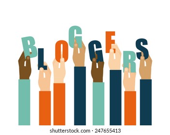 blog template design, vector illustration eps10 graphic