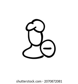 blog user icon in vector. Logotype - Doodle