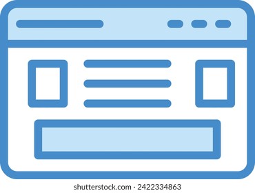 Descarga del icono de diseño del vector del blog. Eps