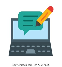Blog Vector Flat Icon Design