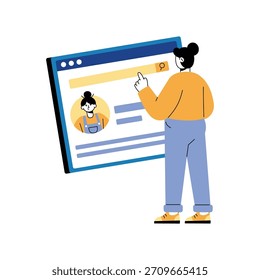 Blog Vector Flat Illustration EPS 10 File
